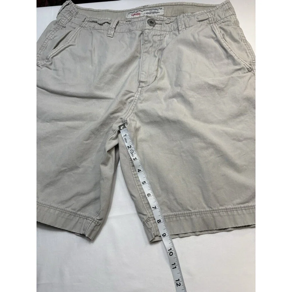 American Eagle Outfitters Chino Shorts Beige Men’s Flat Front Solid Pockets
